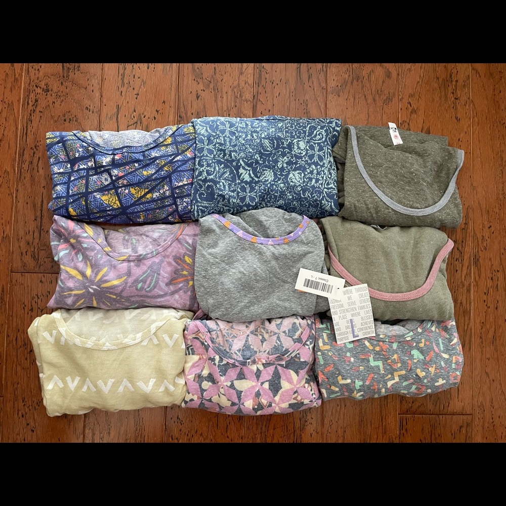 LULAROE classic T Shirts SELLING AS A LOT